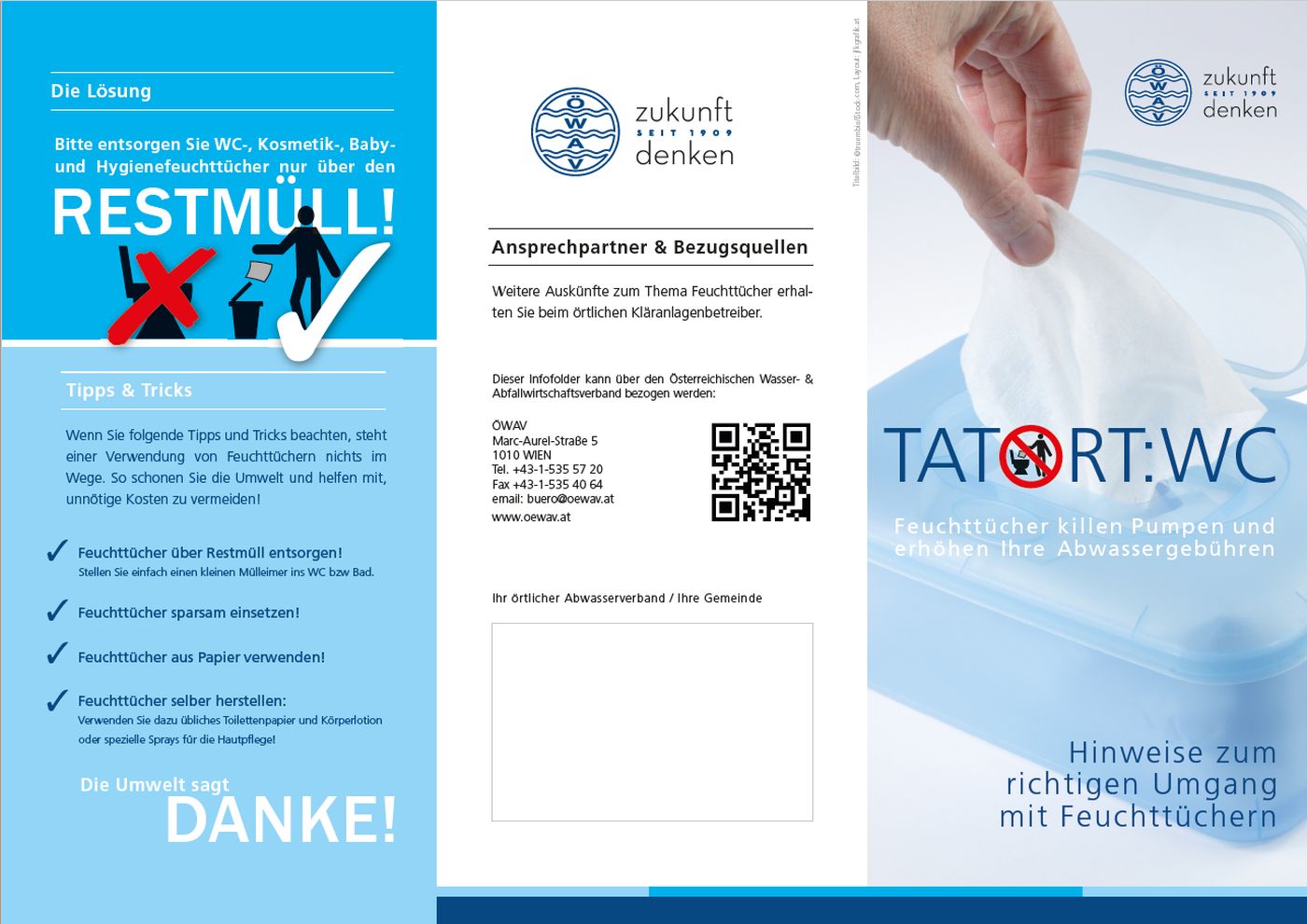 Flyer "Tatort:WC - Feuttücher"