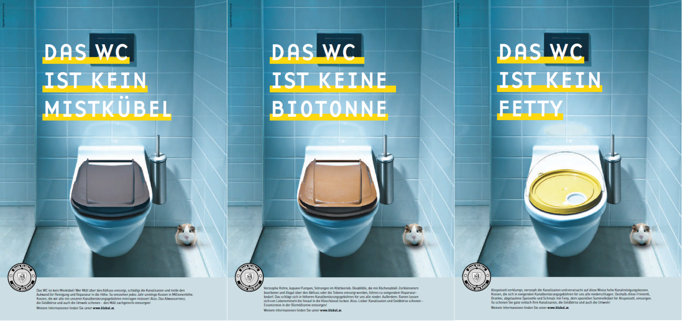 Flyer "Das WC ist kein ..."